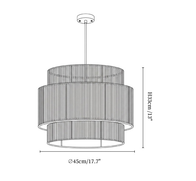 Solen Layered Hemp Rope Pendant Light