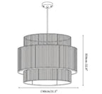 Solen Layered Hemp Rope Pendant Light