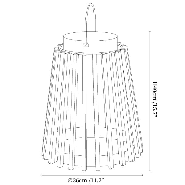 Solene Solar Outdoor Lantern Lamp