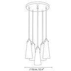 Solenne Alabaster Cluster Pendant Light