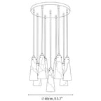 Solenne Alabaster Cluster Pendant Light