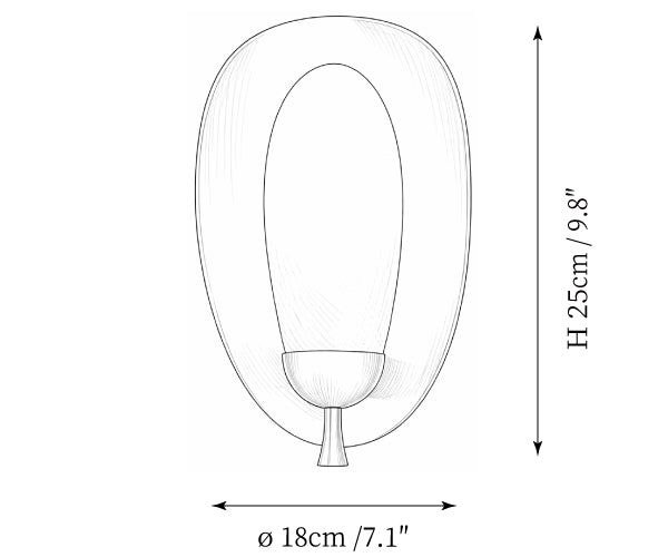 Solenne Alabaster Halo Wall Light