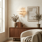 Solenne Alabaster Petal Wall Sconce