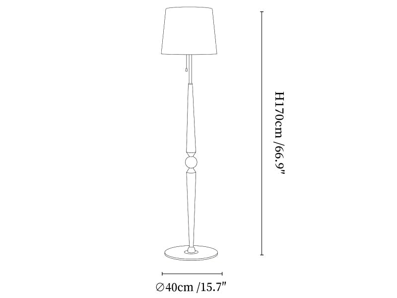 Solenne Sculpted Wood Floor Lamp