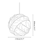 Solenne Silk Cocoon Pendant Light