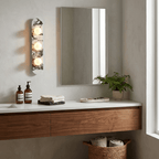 Solenne Stone Triple Globe Wall Sconce