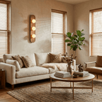 Solenne Stone Triple Globe Wall Sconce