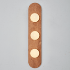 Solenne Stone Triple Globe Wall Sconce