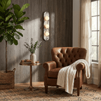 Solenne Stone Triple Globe Wall Sconce