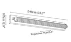 Solenne Tube Brass Wall Light