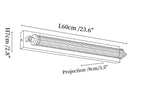 Solenne Tube Brass Wall Light