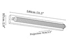 Solenne Tube Brass Wall Light