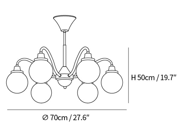 Solid Wood Magic Bean Chandelier