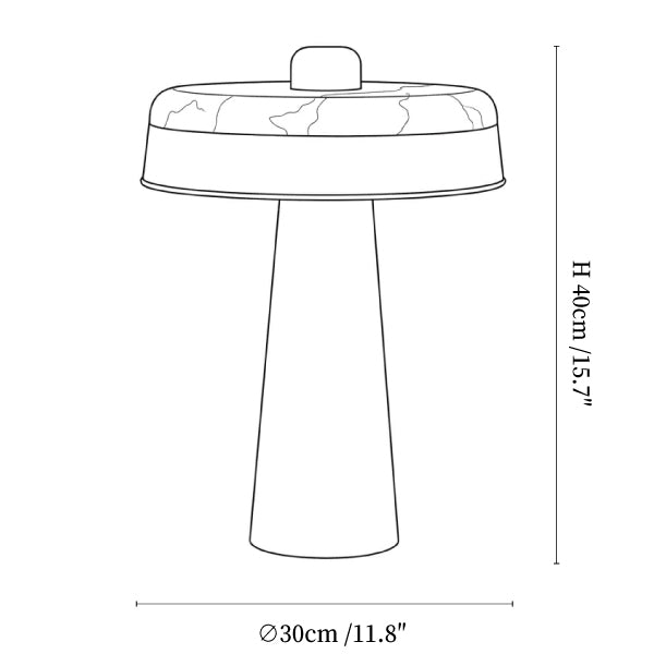 Solis Alabaster Disc Table Lamp