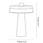 Solis Alabaster Disc Table Lamp