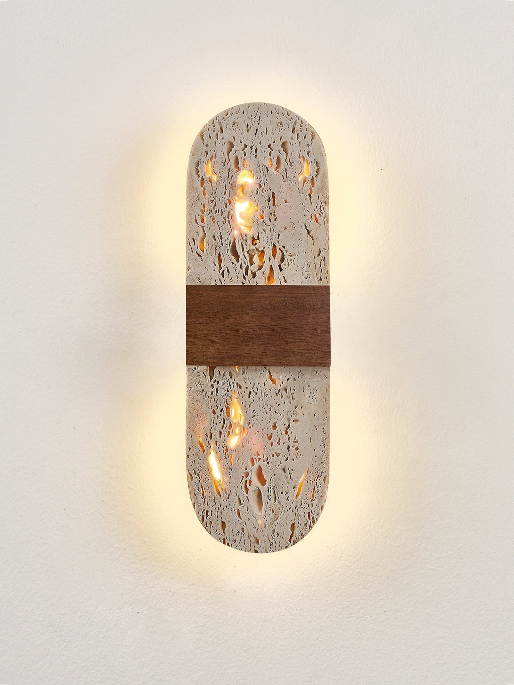 Solis Travertine Wall Light