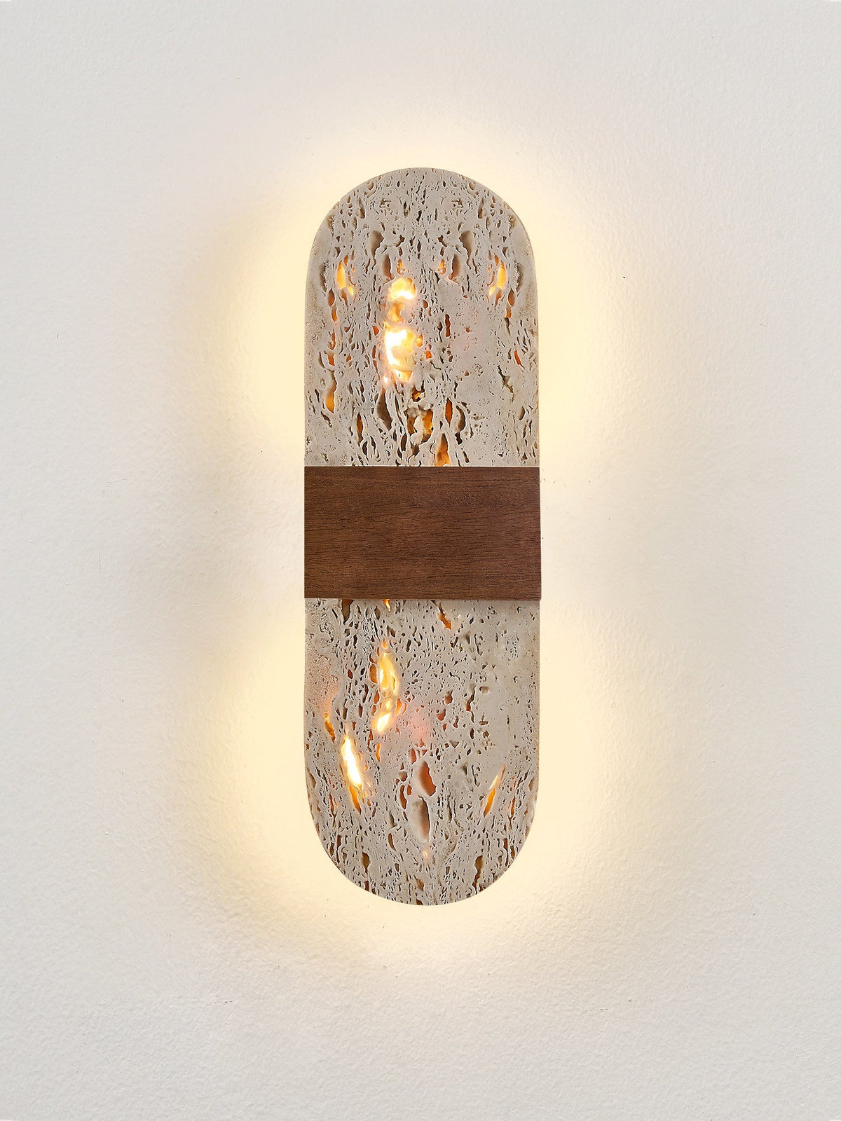 Solis Travertine Wall Light