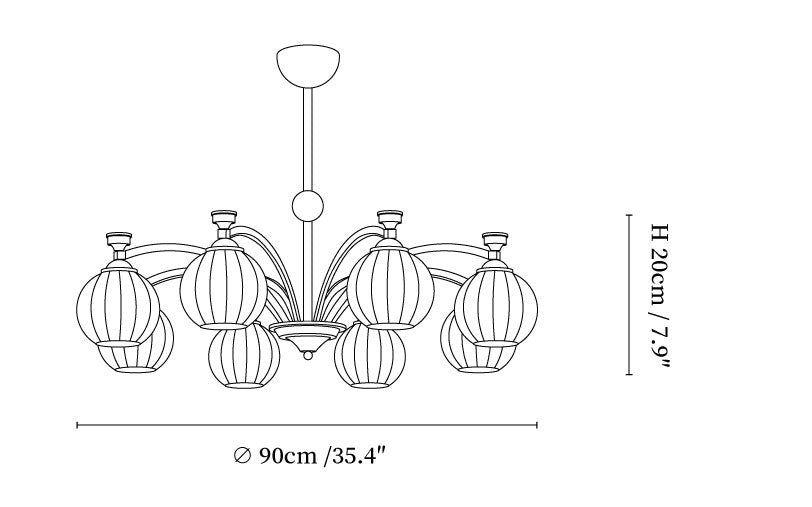 Solmere chandelier