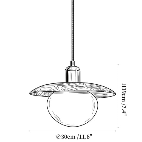 Solmere Wood Pendant Lamp