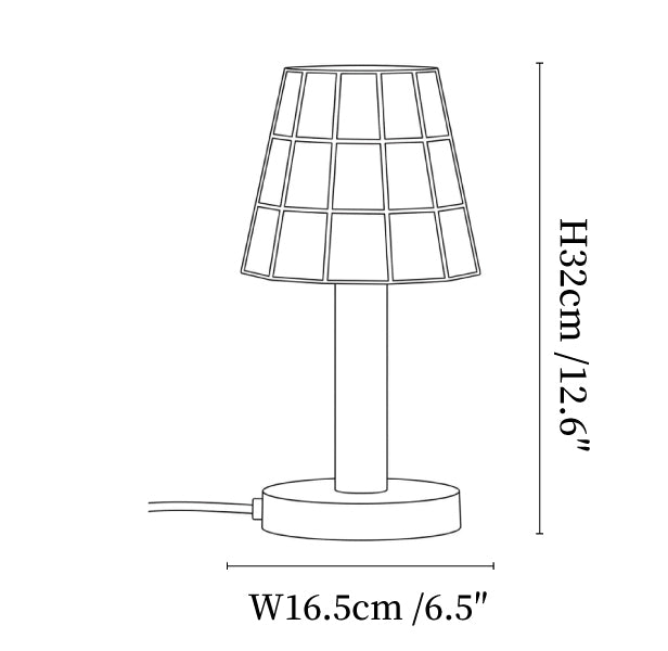 Solstice Faceted Glass Table Lamp