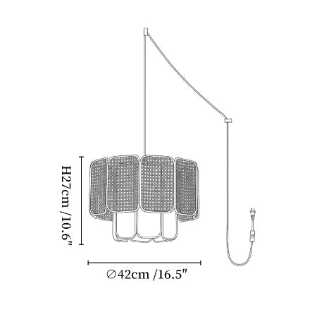 Soltera Woven Swag Pendant Lamp