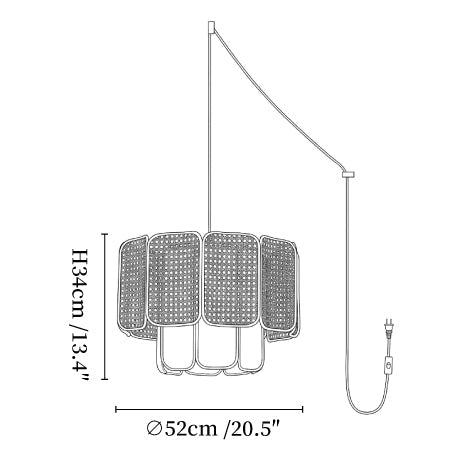 Soltera Woven Swag Pendant Lamp