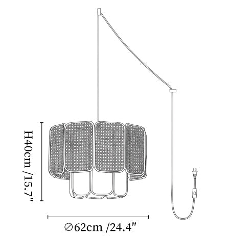 Soltera Woven Swag Pendant Lamp