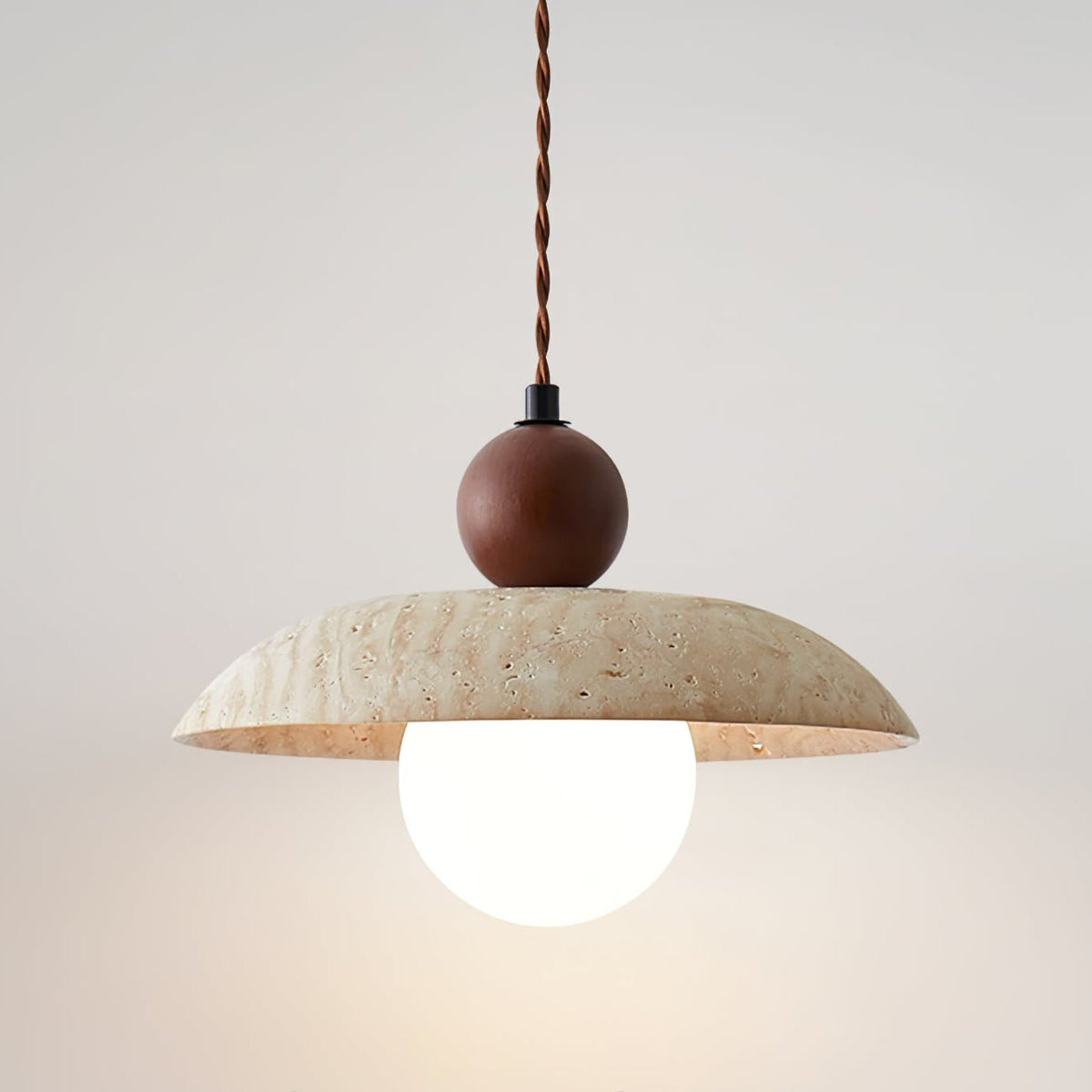 Soluna Travertine Pendant Light