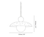 Soluna Travertine Pendant Light