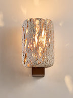 Solvane Perforated Travertine Wall Sconce
