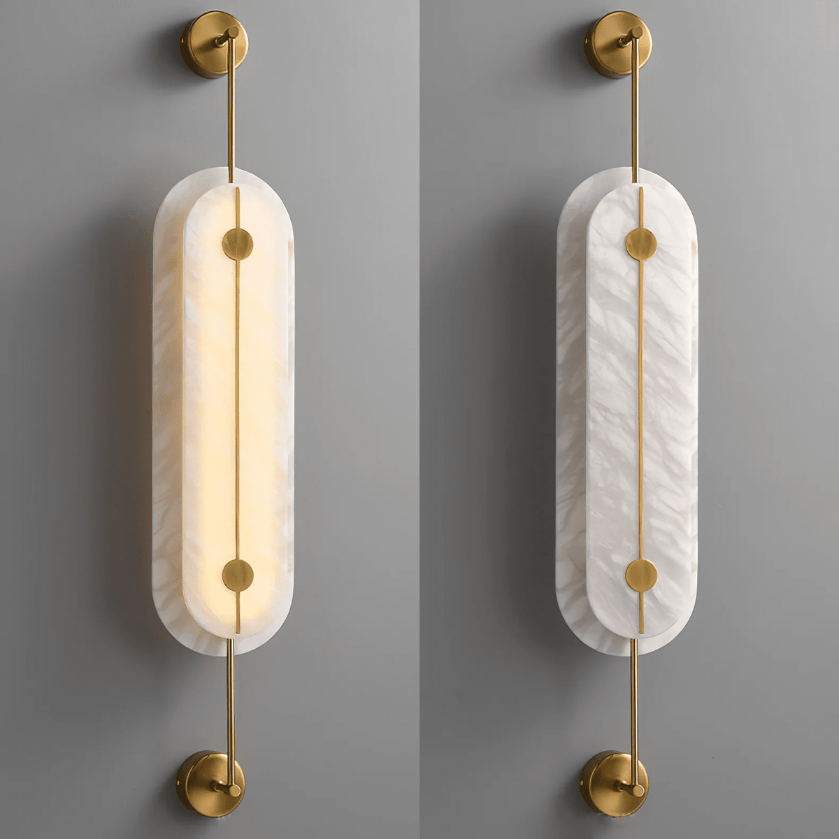 Solvane Alabaster Wall Sconce