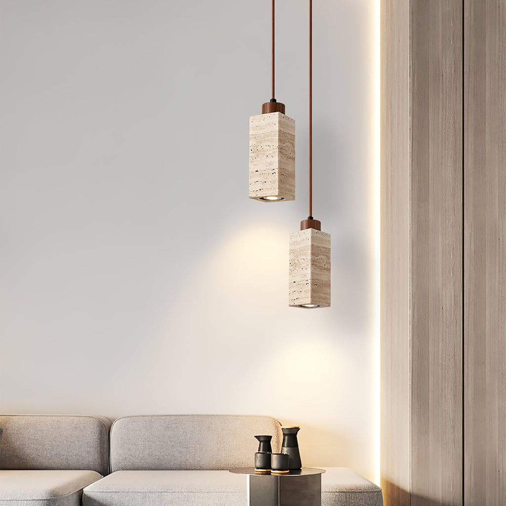 Solvara Travertine Pendant Lamp
