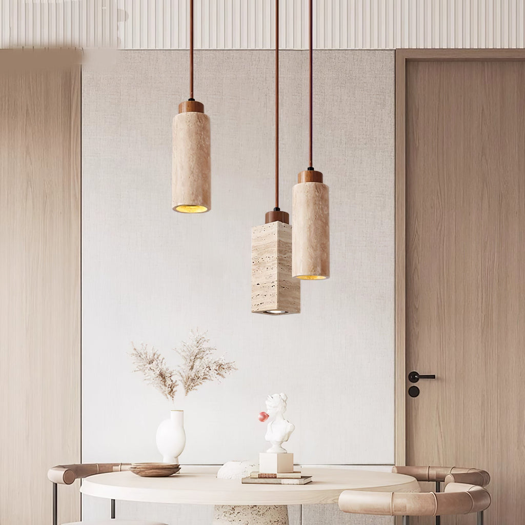 Solvara Travertine Pendant Lamp