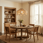 Sora Hemp Rope Wood Pendant Light