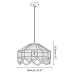 Sora Hemp Rope Wood Pendant Light