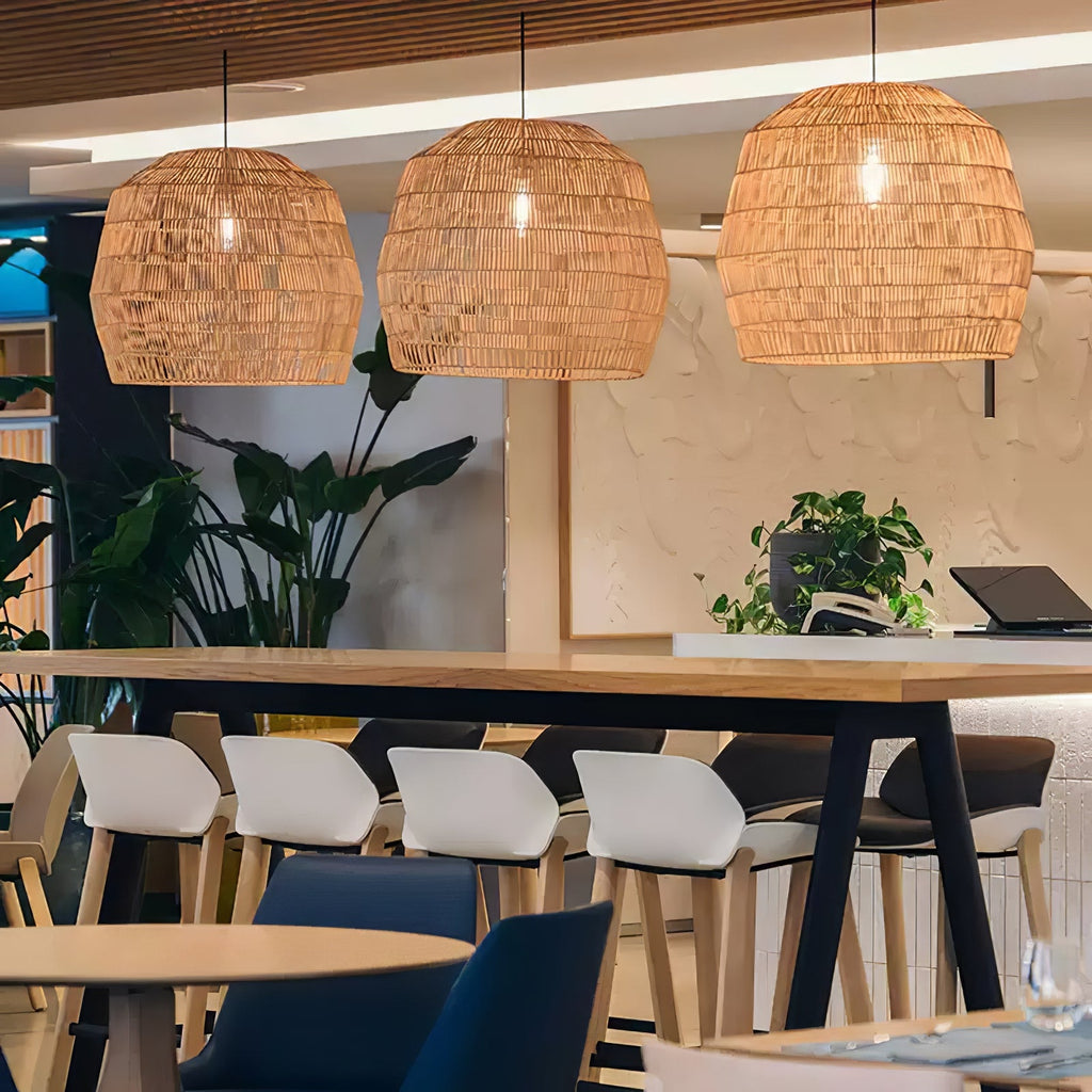 Sora Rattan Pendant Light