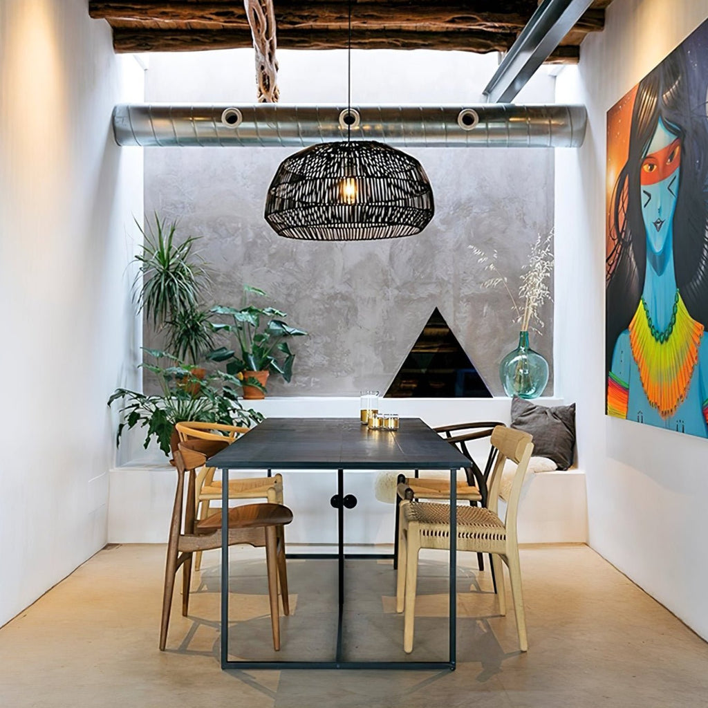 Sora Rattan Pendant Light