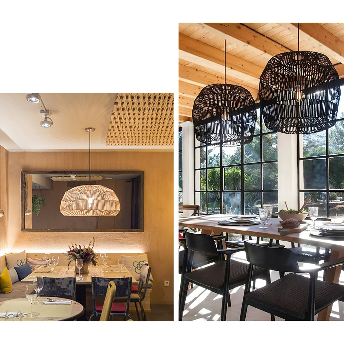 Sora Rattan Pendant Light