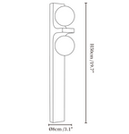Sorelle Alabaster Double Globe Wall Sconce
