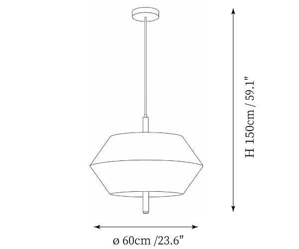 Soren Linen Geometric Pendant Lamp