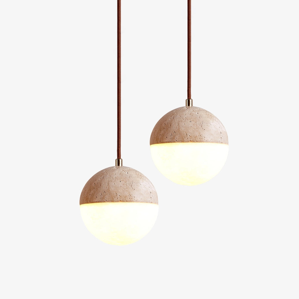 Soren Travertine Pendant Light