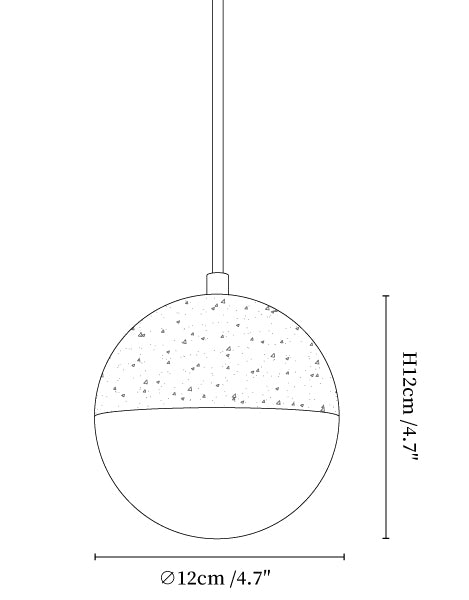 Soren Travertine Pendant Light