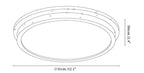 Soren Travertine Ceiling Lamp