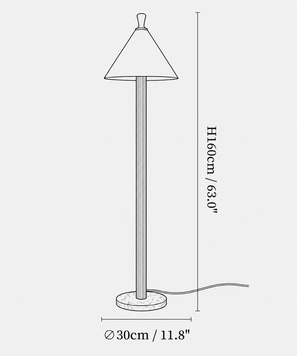 Sorrel Cone Floor Lamp