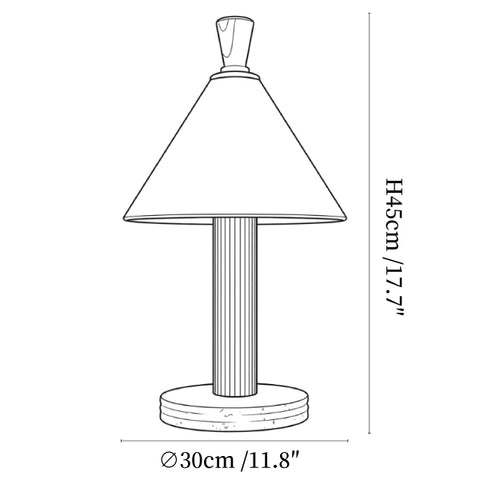 Sorrel Cone Table Lamp
