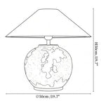 Speckled Globe Ceramic Table Lamp