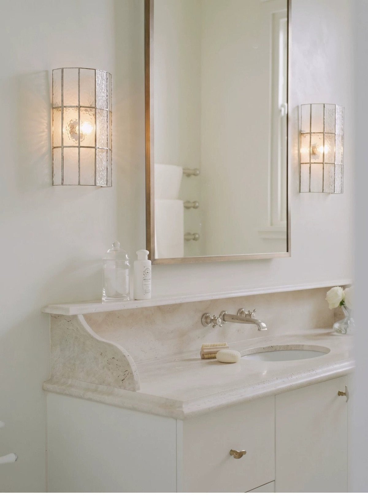 Spectra Faceted Glass Wall Sconce