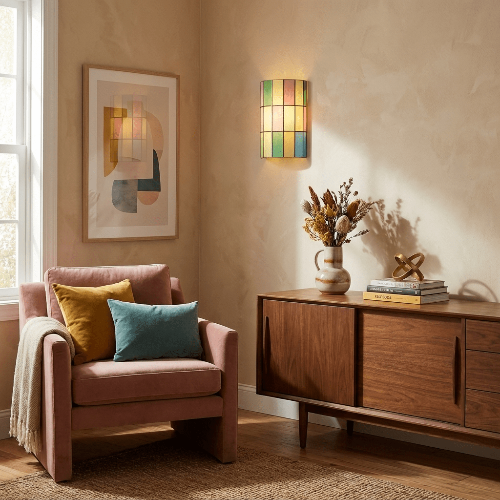 Spectra Faceted Glass Wall Sconce