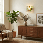 Spectra Faceted Glass Wall Sconce