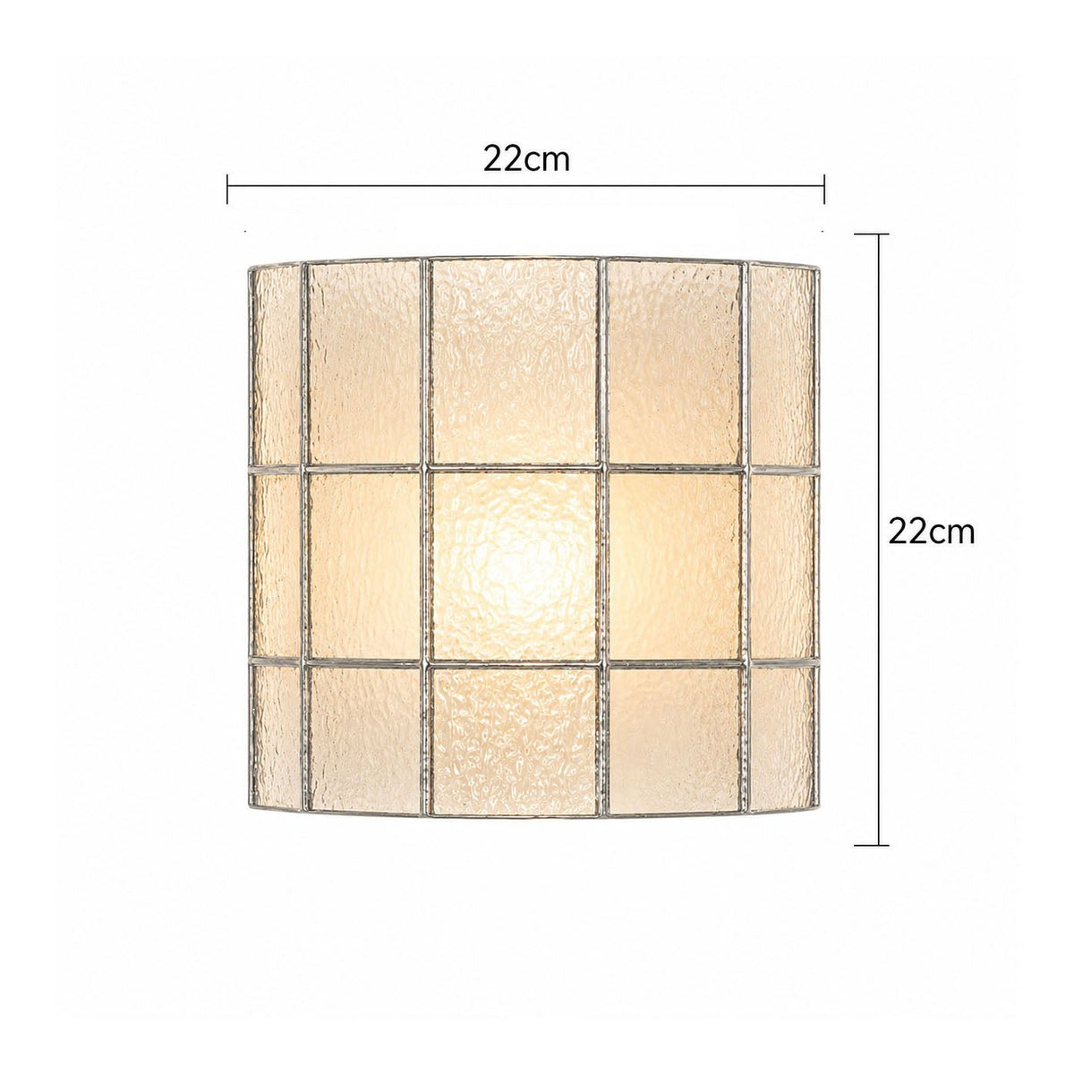 Spectra Faceted Glass Wall Sconce